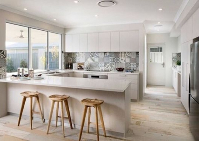 NỘI THẤT BẾP CHẤT LIỆU GỖ CÔNG NGHIỆP - HIỆN ĐẠI - ACRYLIC